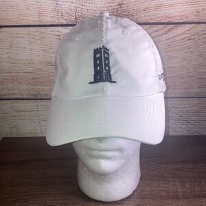 Mens EUC Legendary Carton House Golf Hat White w/Black Logo